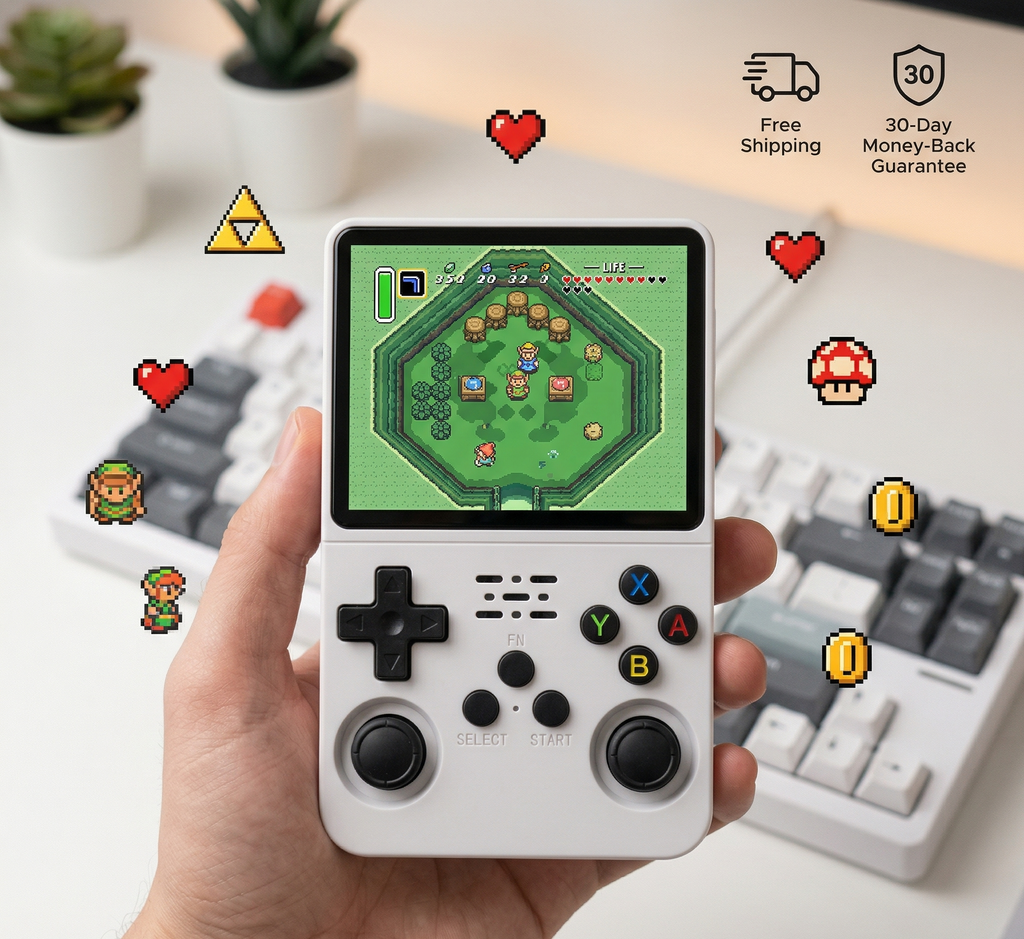 Retro Handheld Game Console – 10,000+ Games | 3.5” IPS Screen | Portable Gaming Device
